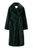 Faux Fur Belted Coat